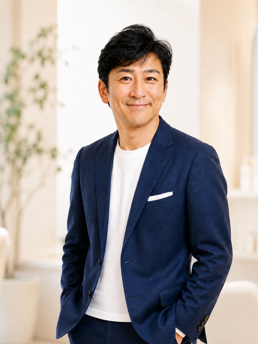 宇治原一成。メンズビューティスト®／有限会社アンジェリーク 代表取締役